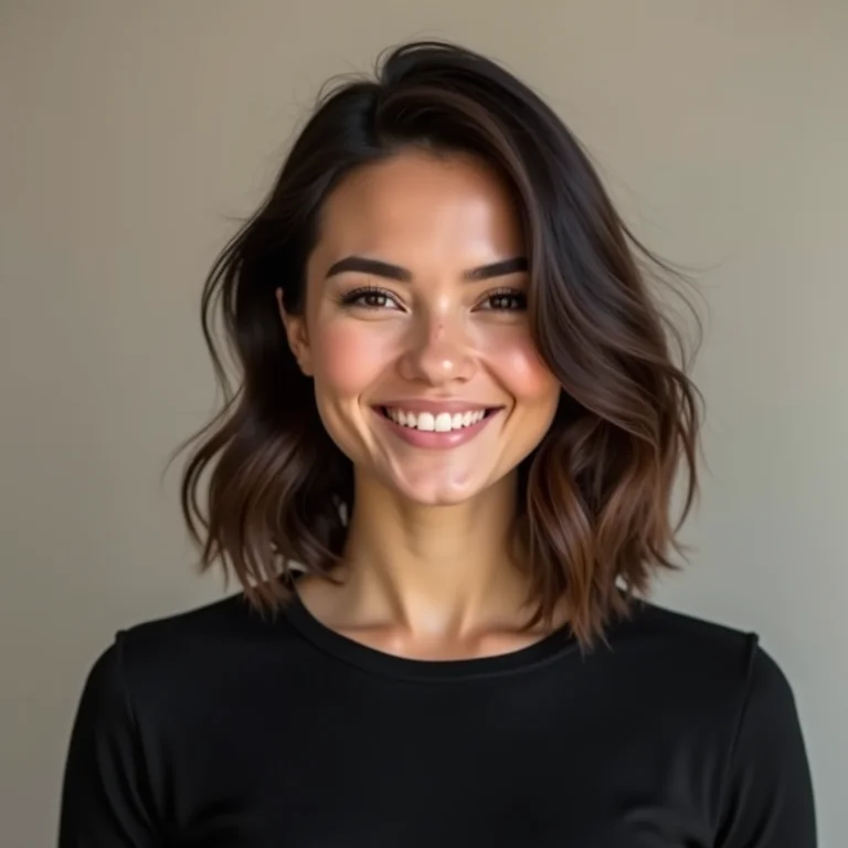 Retro waves para rosto redondo