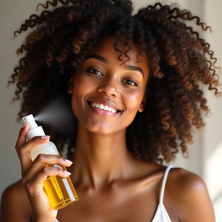 Revitalizando cachos 4C com óleo finalizador