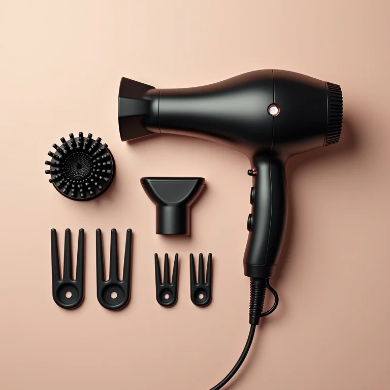 Secador e acessórios para cabelos cacheados