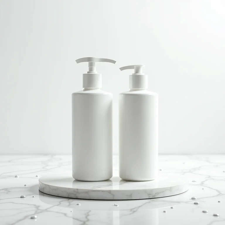 Shampoo e condicionador Elseve Hydra Hialurônico em fundo minimalista