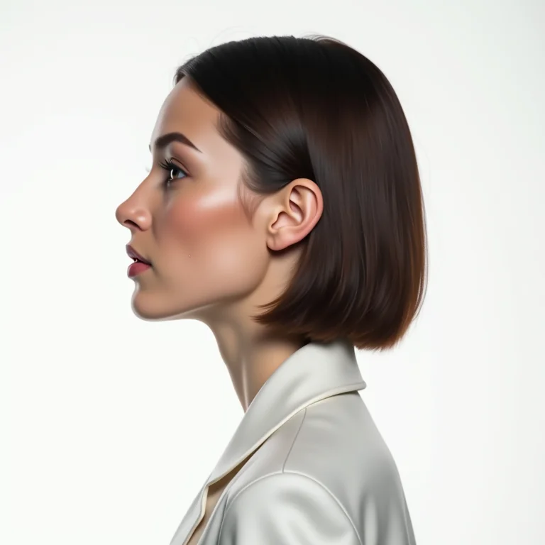 Sidecut em cabelo liso: minimalismo e modernidade