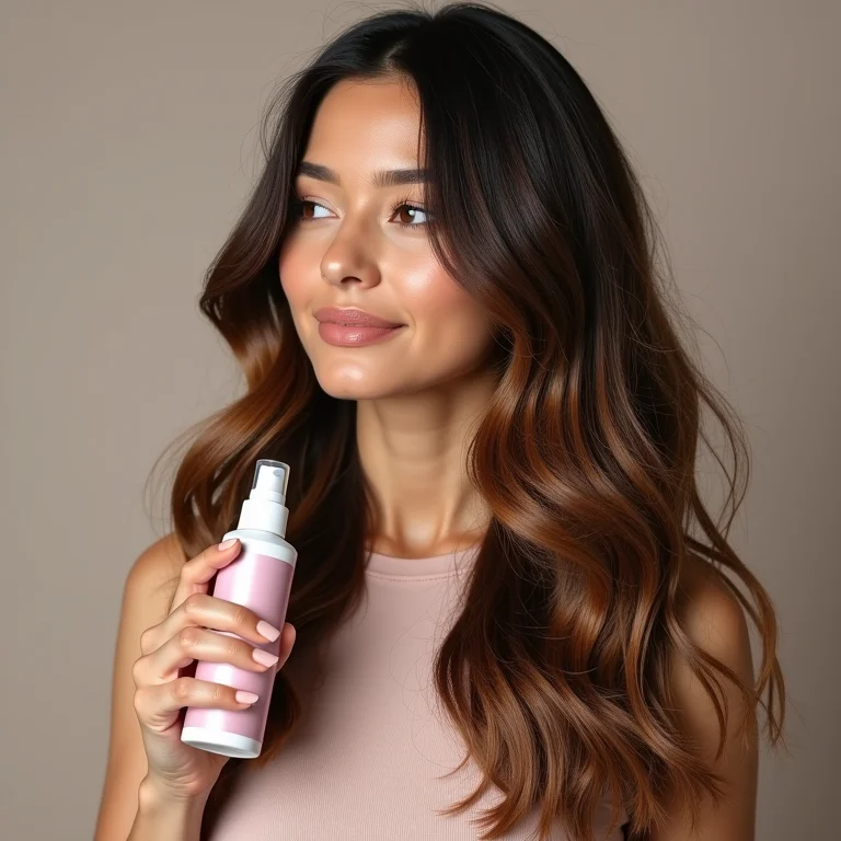 Spray para cabelos em transição