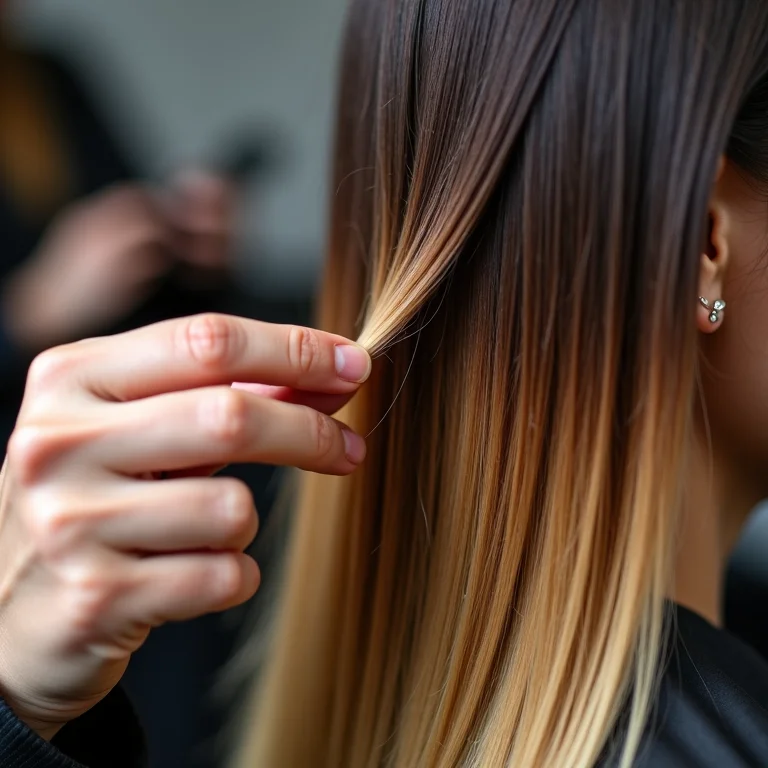 Teste de mecha para ruivo dourado