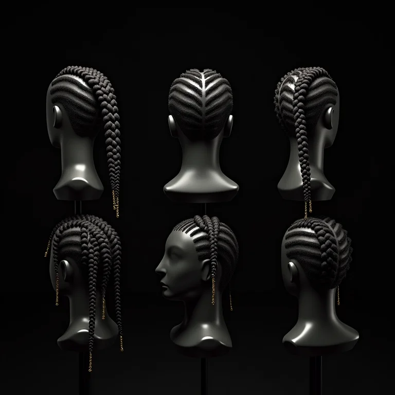 Tipos de tranças nagô em manequins
