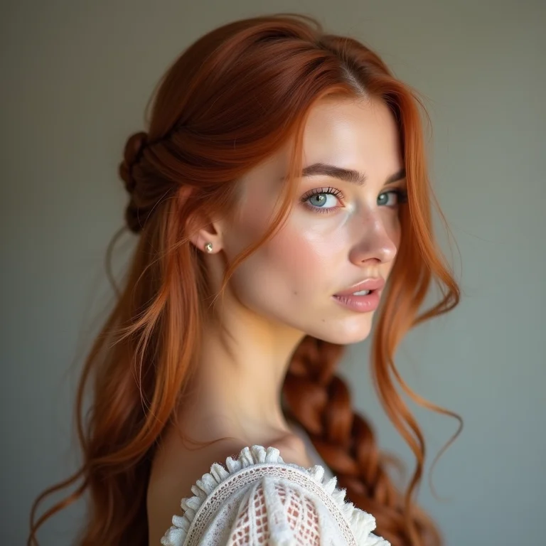 Trança lateral romântica