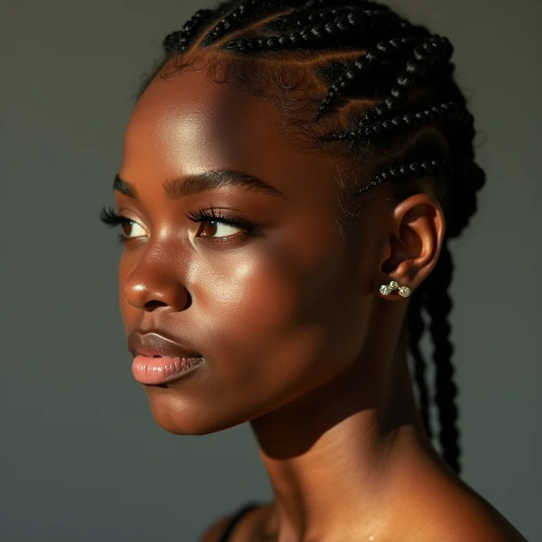 Trança nagô em cabelo curto