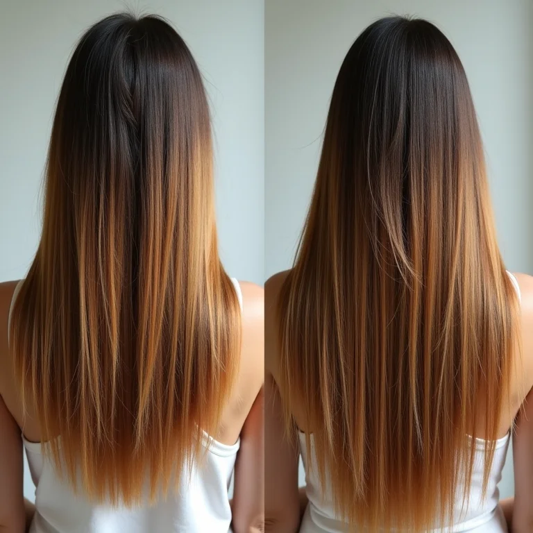 Transformação capilar com óleo de girassol durante a transição