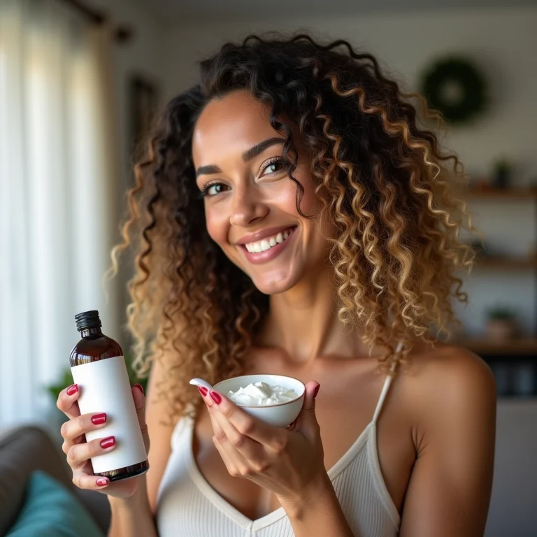 Tratamento reconstrutor para cabelos cacheados com mechas