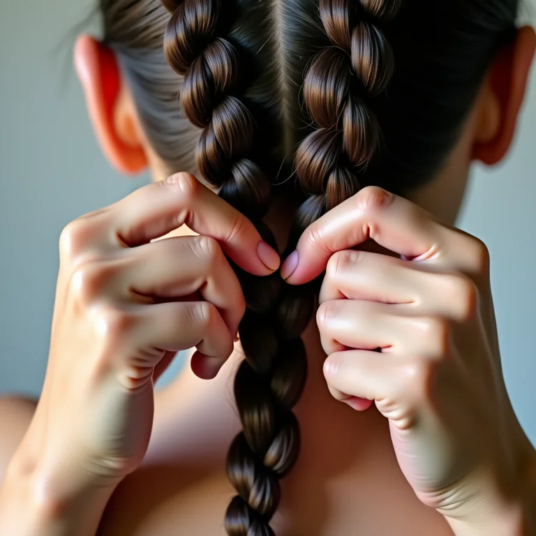 Truque para dar mais volume às suas bubble braids.