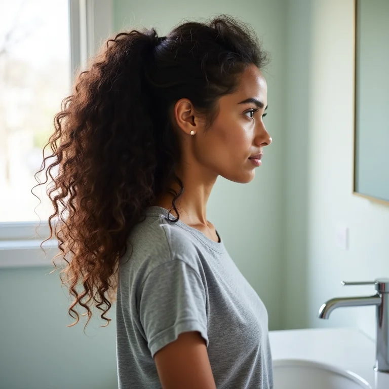 Tutorial: Passo a passo da técnica de plopping para cabelos ondulados.
