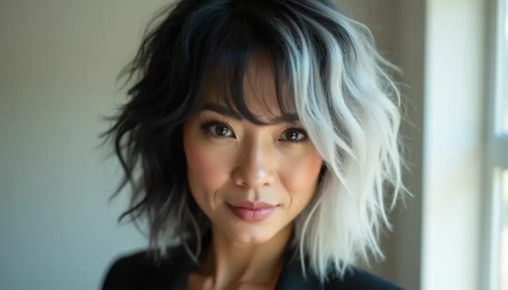 Cabelo Preto e Brancos: Como Cobrir ou Abraçar em 2026 Cabelo Preto e Brancos: Como Cobrir ou Abraçar em 2026