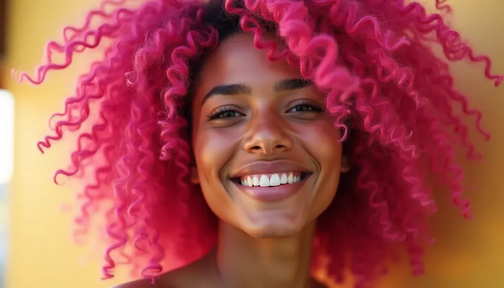 Cabelo rosa cacheado: 7 tons que vão te inspirar [2026]
