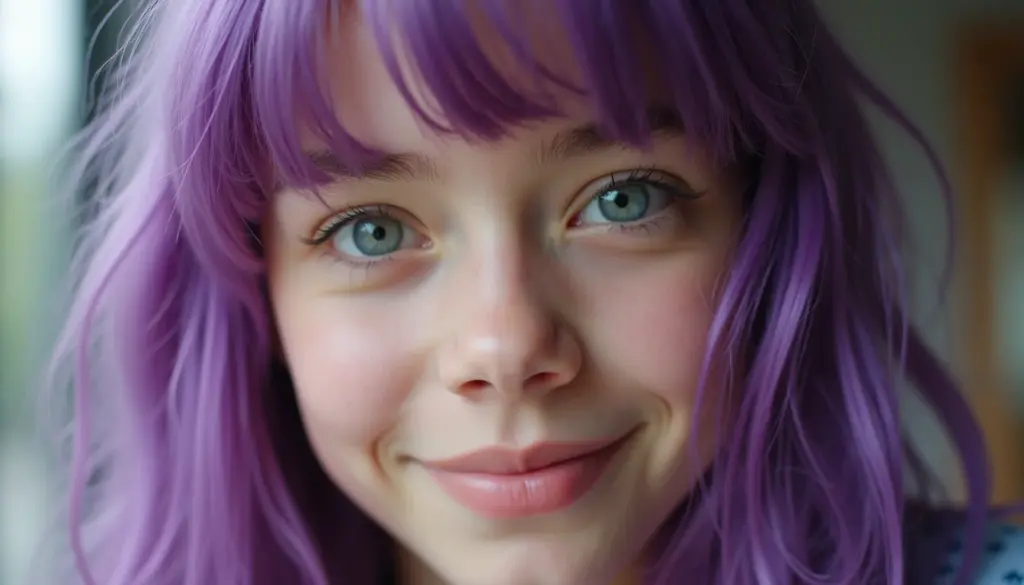 Garota de Cabelo Roxo: A Tendência de 2026 que Você Precisa Ver