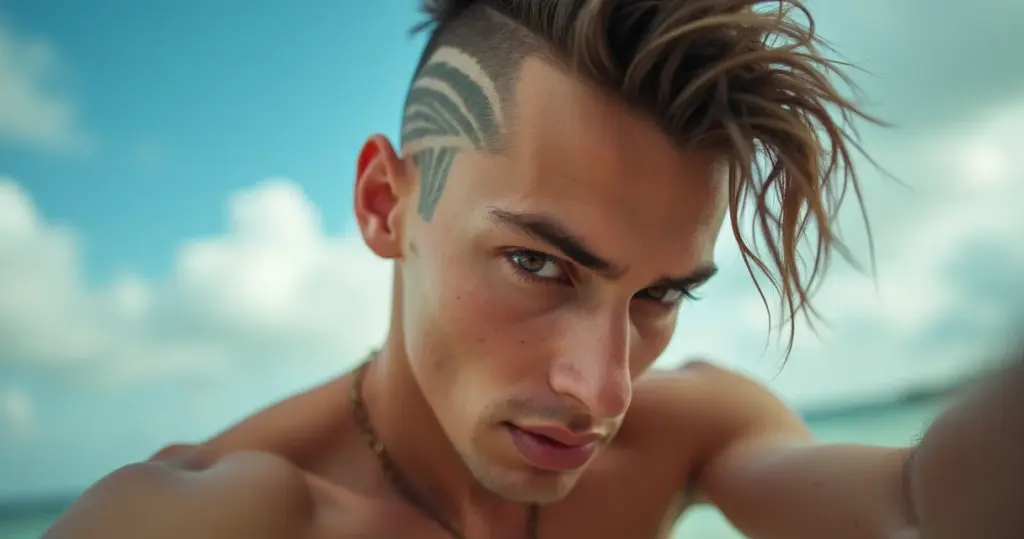 Imagens de Corte de Cabelo Masculino com Desenho: Arte Única