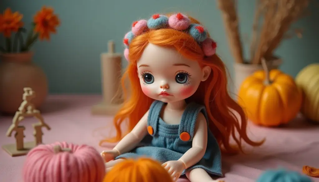 Cabelo de Boneca de Feltro: O Molde Perfeito Para Criar Peças Únicas