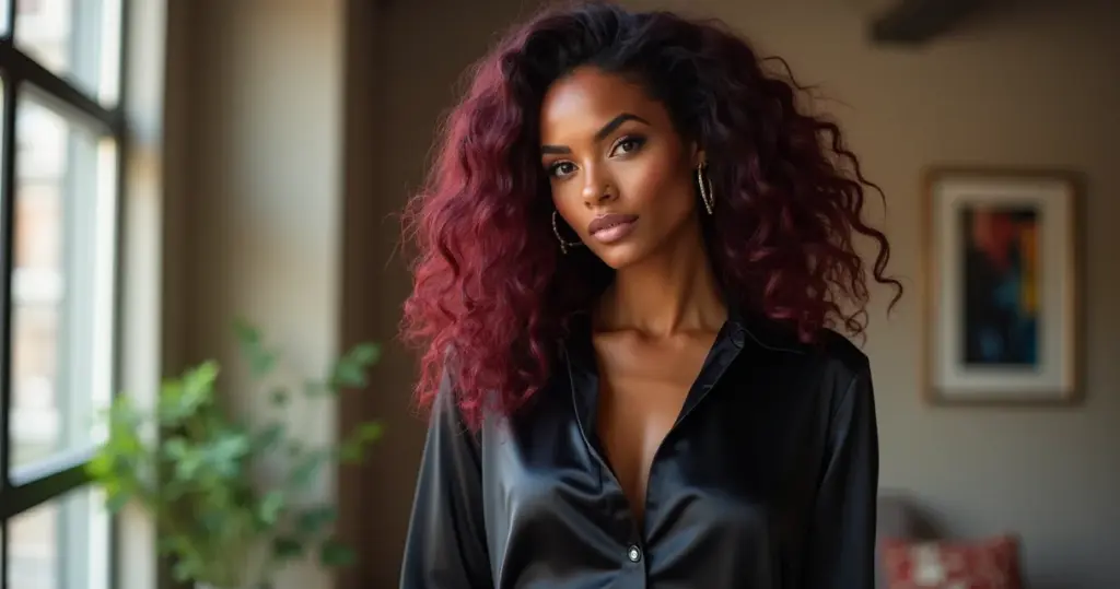 19 Ideias de Cabelo Marsala em Negras: Escolha o Seu Tom Perfeito 19 Ideias de Cabelo Marsala em Negras: Escolha o Seu Tom Perfeito