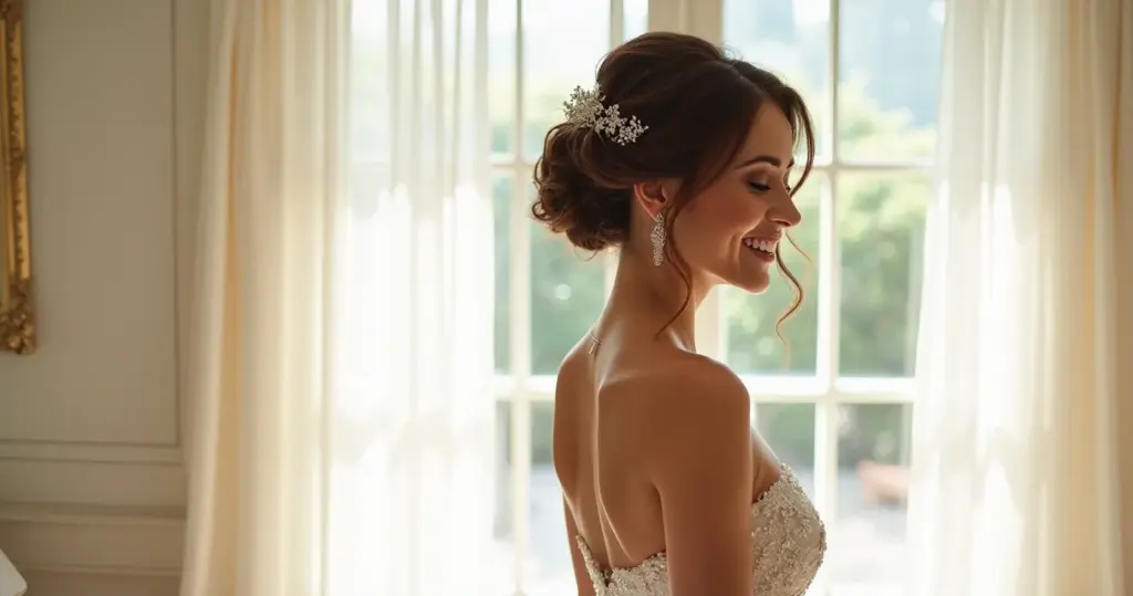 17 Ideias de Cabelo Noiva que Harmonizam com Seu Estilo e Vestido