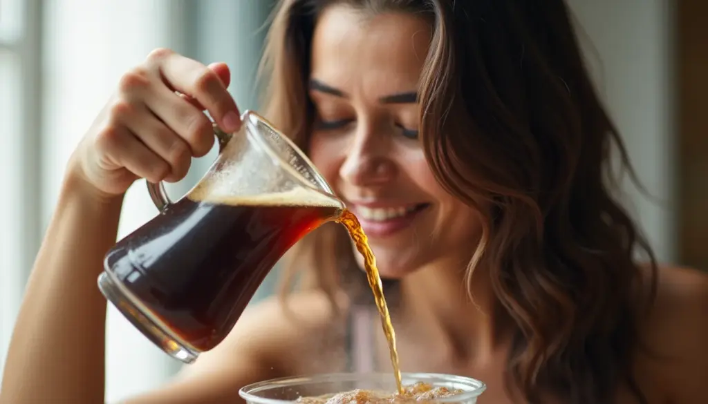 Como deixar o cabelo preto naturalmente com café e chá preto sem danificar