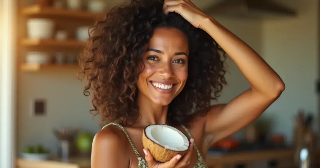 Leite de côco no cabelo beneficios: como ele substitui máscaras de R$ 50