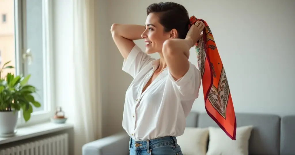 15 Ideias de Lenço em Cabelo Curto Que Salvam Seu Visual em 1 Minuto