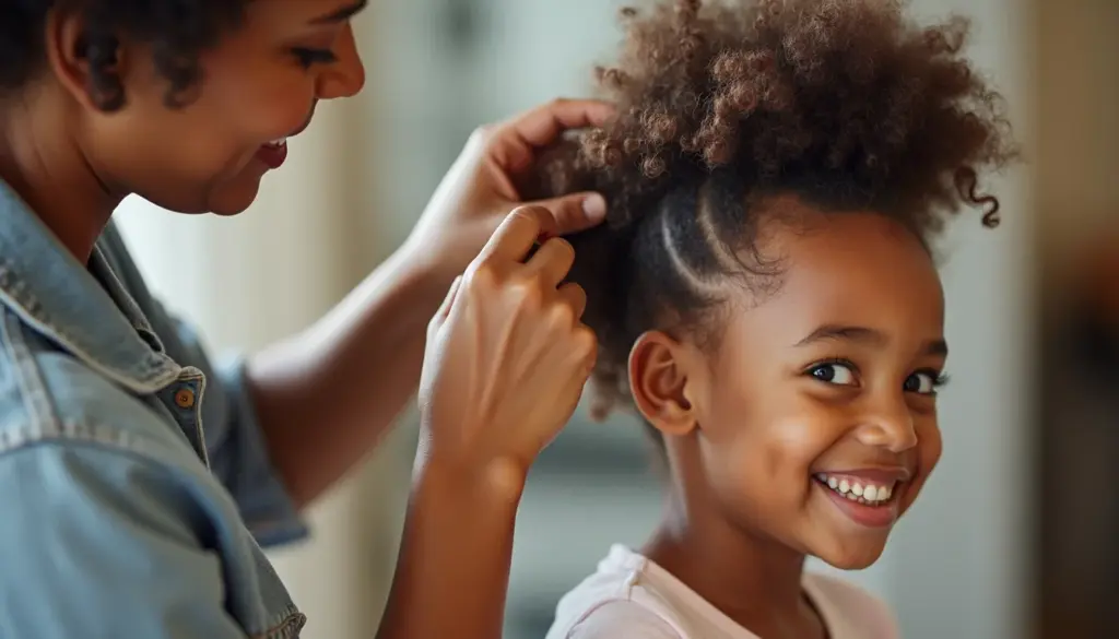 Penteado fácil em cabelo cacheado infantil: 3 looks que salvam a rotina