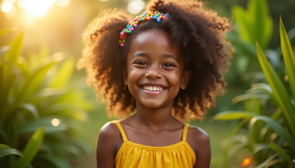 47 Penteados Infantis Menina Cabelo Crespo para Arrasar