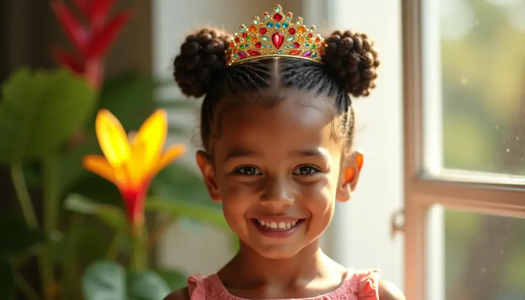 87 Penteados Presos com Tiara Infantil que Duram o Dia Todo