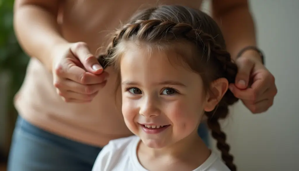 Penteado sem elástico infantil que seu filho não chora: 6 passos