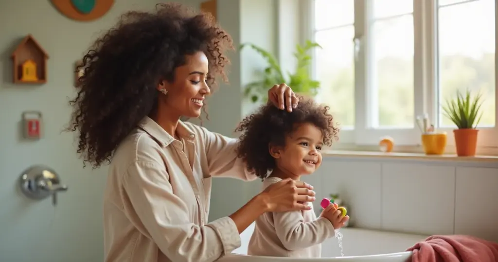 Reduzir volume cabelo infantil sem estresse: o método que transforma pentear em brincadeira