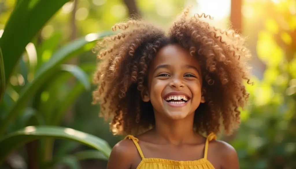 67 Penteados Soltos Cacheados Infantis que Facilitam sua Rotina